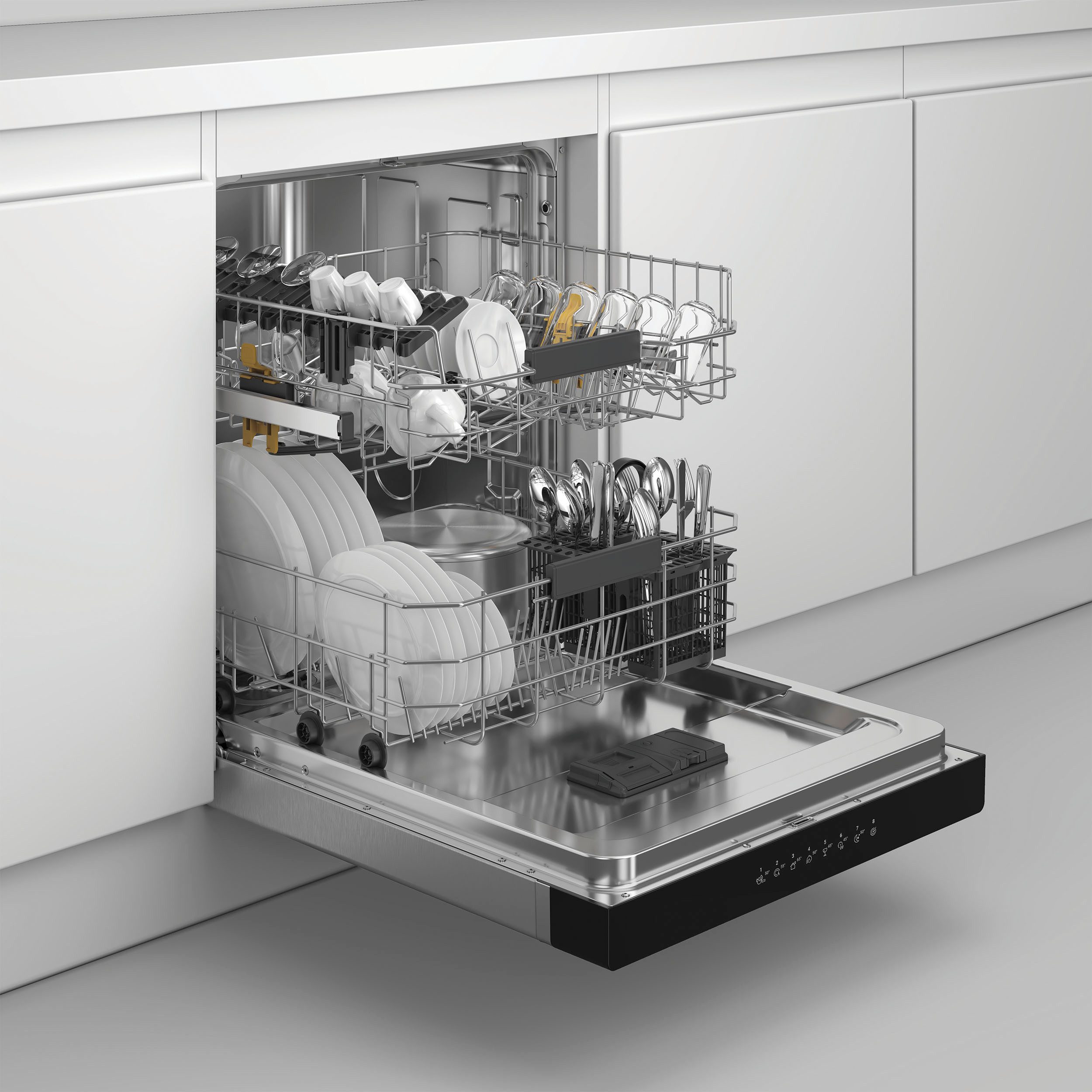 BAUKNECHT Unterbaugeschirrspüler OBUC Ecostar2 5320, 8,9 l, 14 Maßgedecke, ActiveDry – automatische Türöffnung für bessere Trocknungsergebnisse – Bild 4 von 5