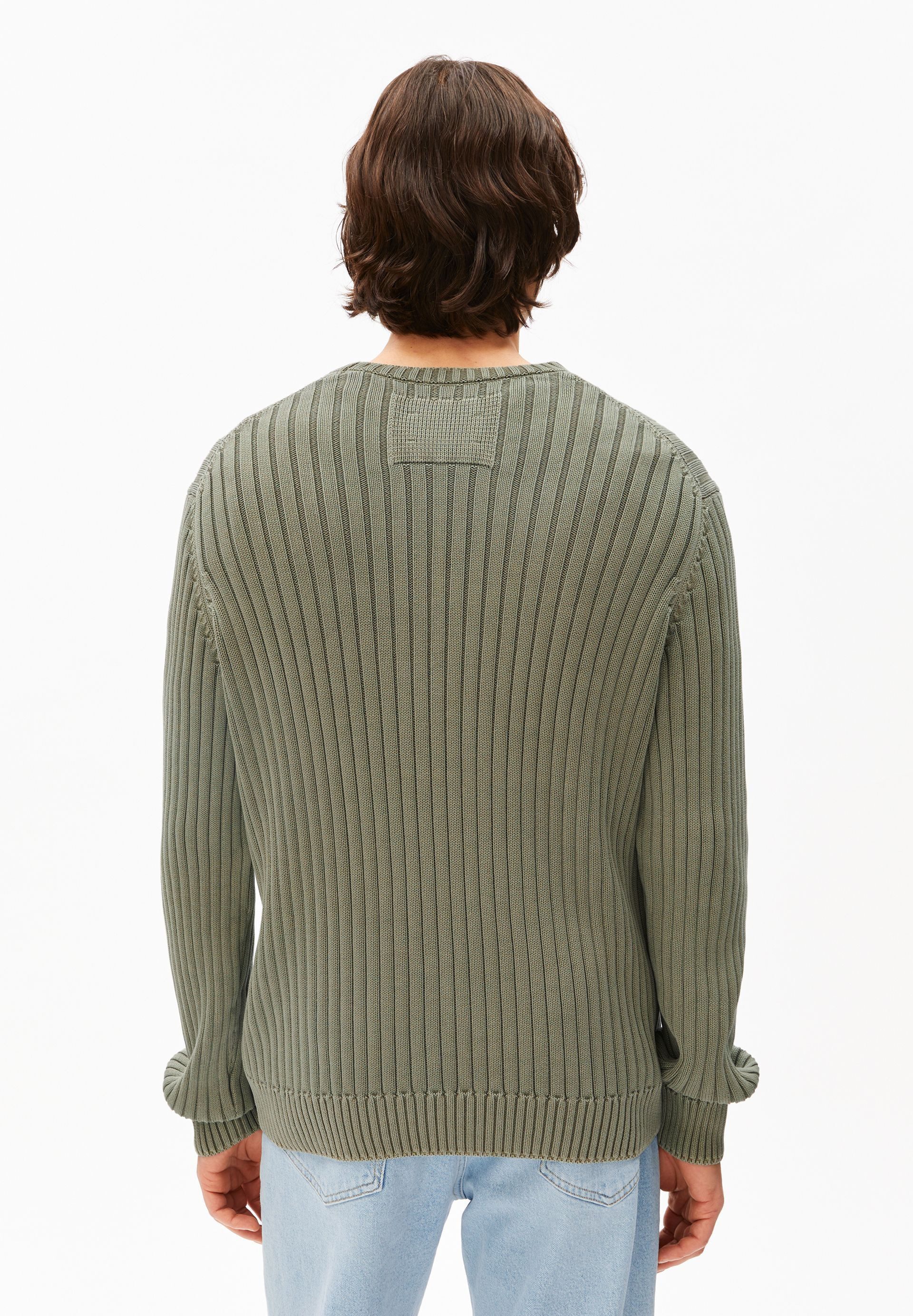 Armedangels Strickpullover PIGMENT DYE RIB Pullover aus Bio-Baumwolle Regular Fit