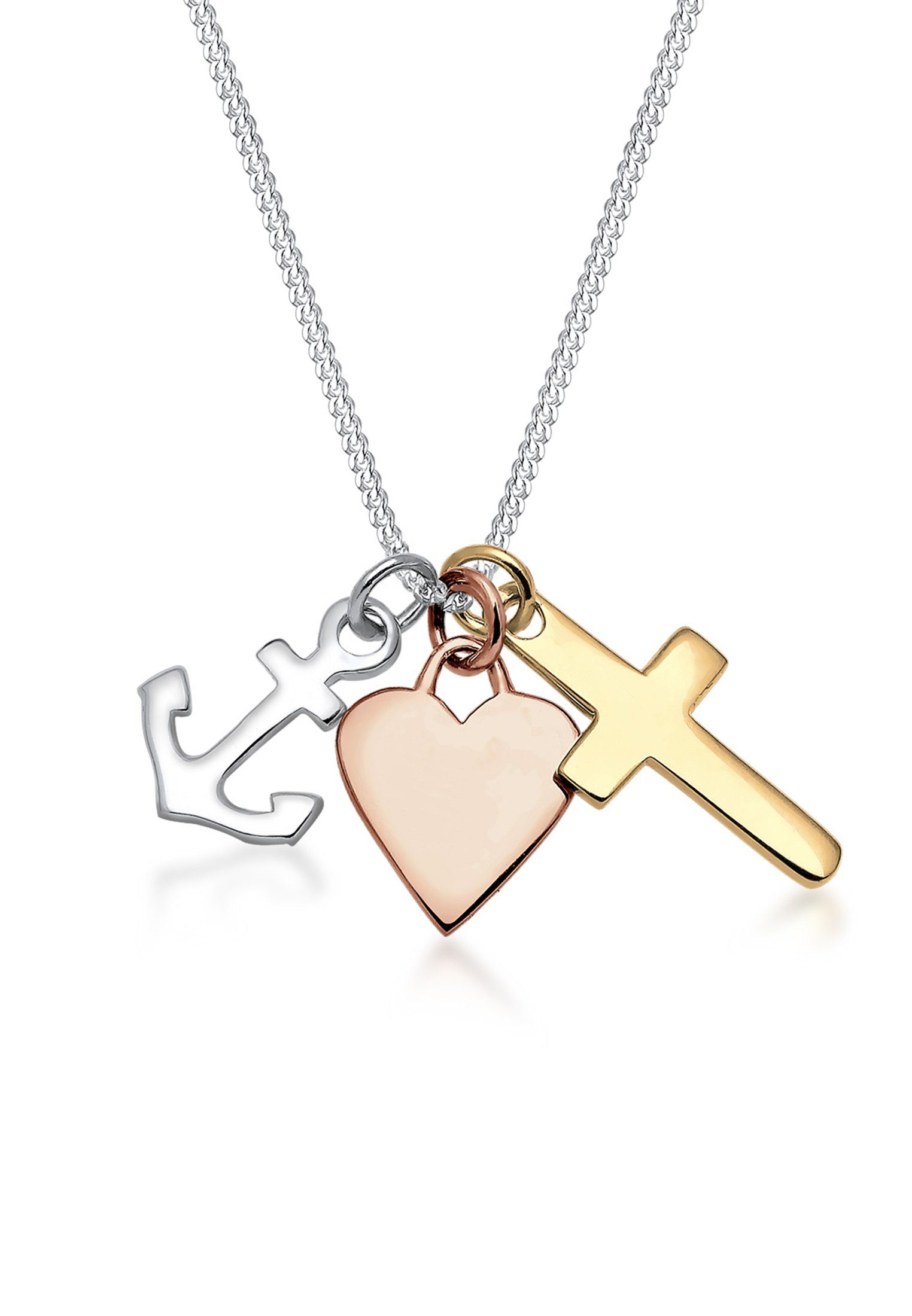 Elli Kette mit Anhänger Tri-Color Anker günstig online kaufen