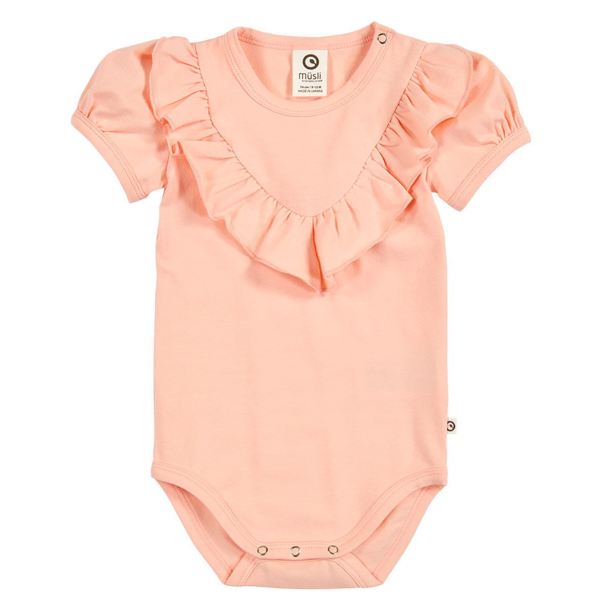 Müsli by GREEN COTTON Kurzarmbody 1581034100 Mädchen (1-tlg) Babybody mit kurzen Ärmeln, Bodysuit, Babybody, Einteiler, Basic-Body
