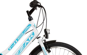 Rezzak Cityrad 24 zoll Mädchenfahrrad City Fahrrad Mädchen Kinder Fahrrad, 21 Gang Shimano, Kettenschaltung