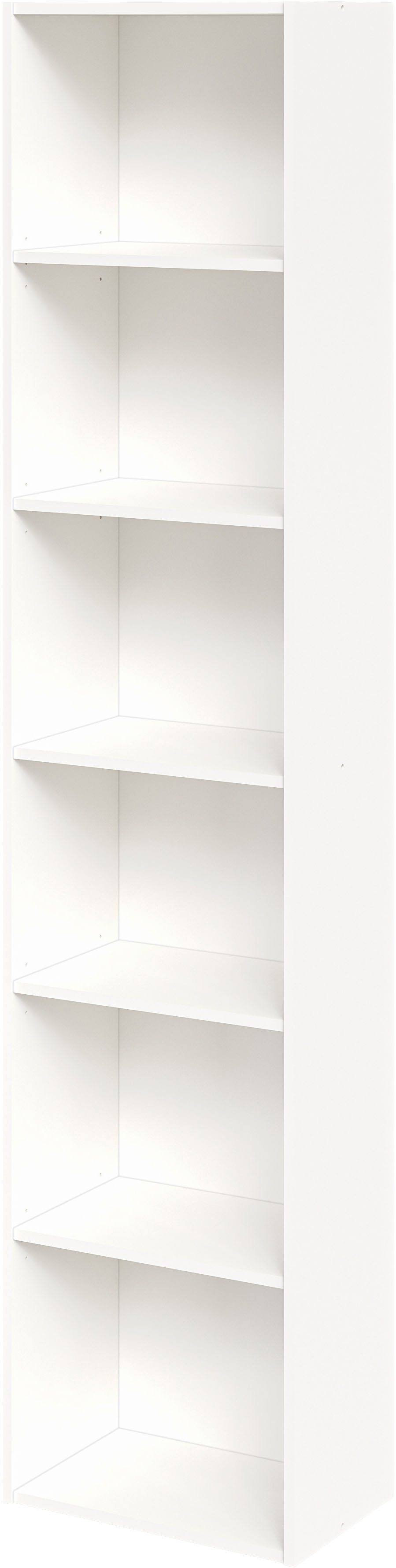 FMD Bücherregal Bitz, offene Fächer, variable Einlegeböden, Breite: 44,4 oder 71,2 cm