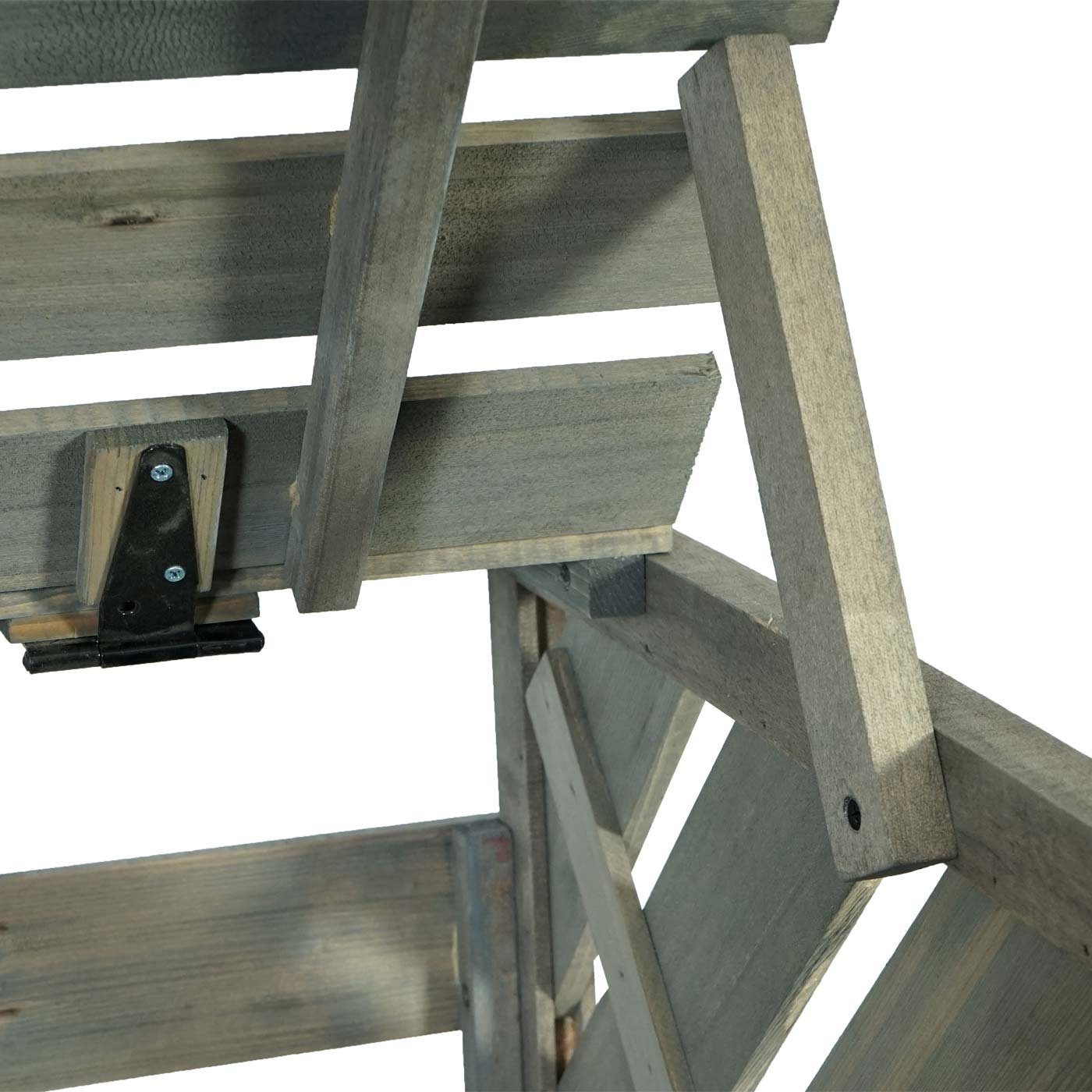 MCW Mülltonnenbox MCW-J44-1 (1 St), Erweiterbar, 2 Türen mit Riegelschloss, für leichtes Befüllen