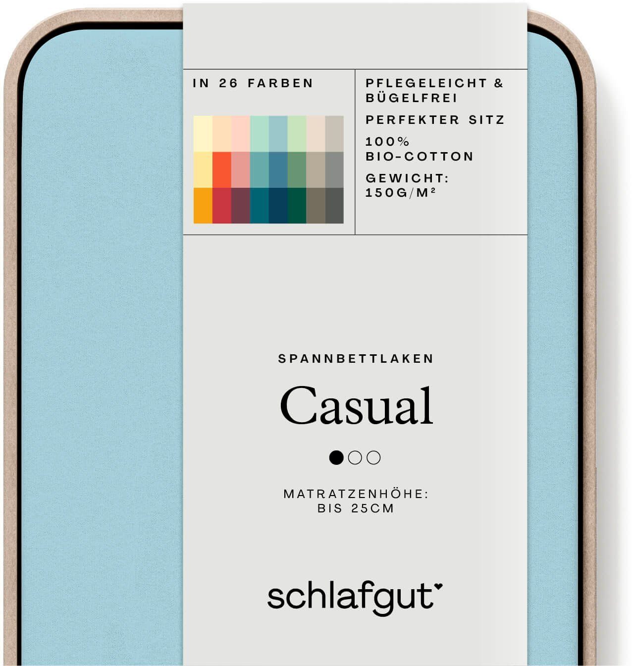 Schlafgut Spannbettlaken CASUAL u.a. in Gr. günstig online kaufen