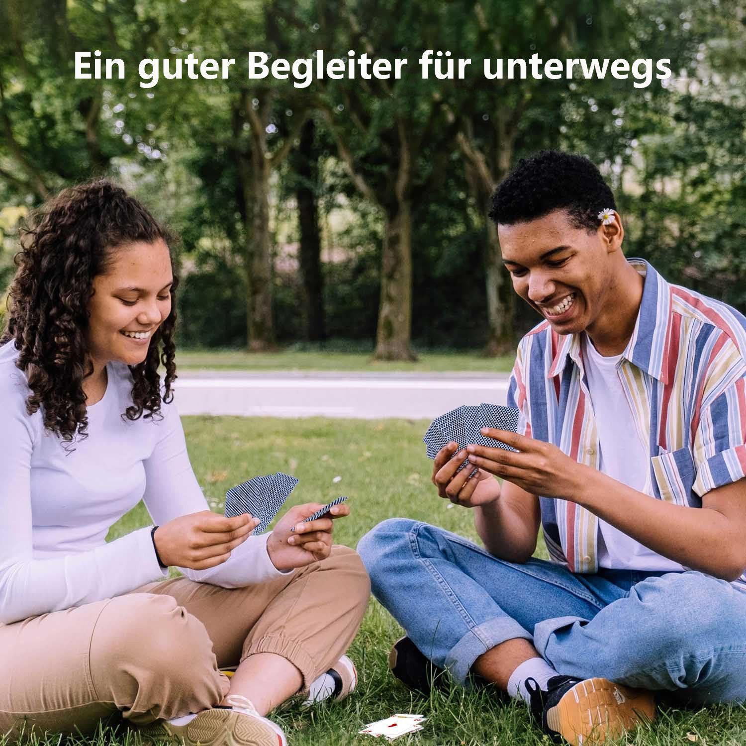CLTYQ Spiel Plastik Spielkarten Wasserfestes Kartenspiel 100% Wasserdichter, Spielkarten für Camping , Luxus-Design Mit Klassischer Karte1Deck, Blau
