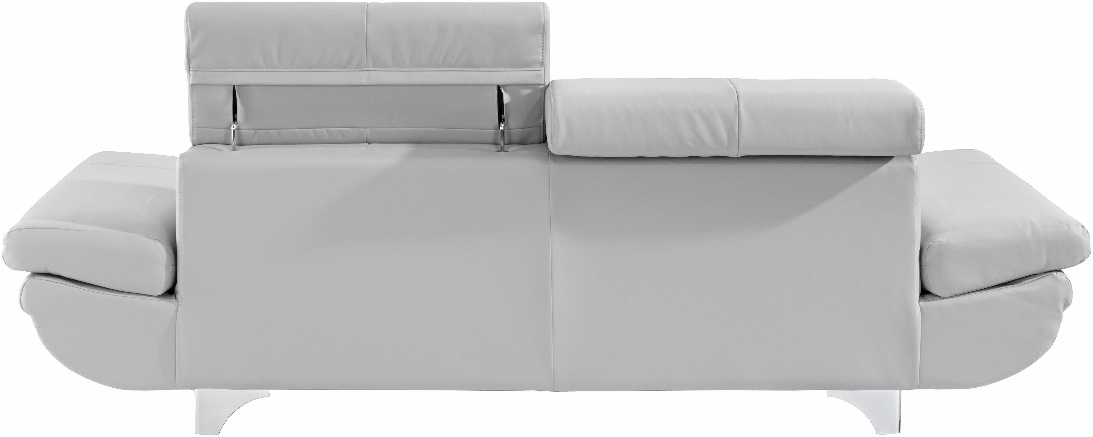 COTTA Polstergarnitur Enterprise, (Set), Set bestehend aus: 3-Sitzer mit Arm- & Kopfteilverstellung & Hocker