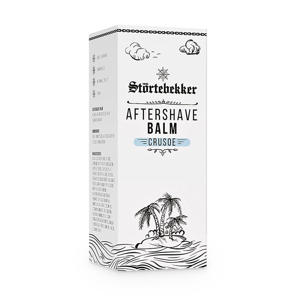 Störtebekker After-Shave Balsam gegen Hautirritationen & Rasurbrand - Hautpflege nach der Rasur, Herrlicher Duft, gegen Rasurbrand
