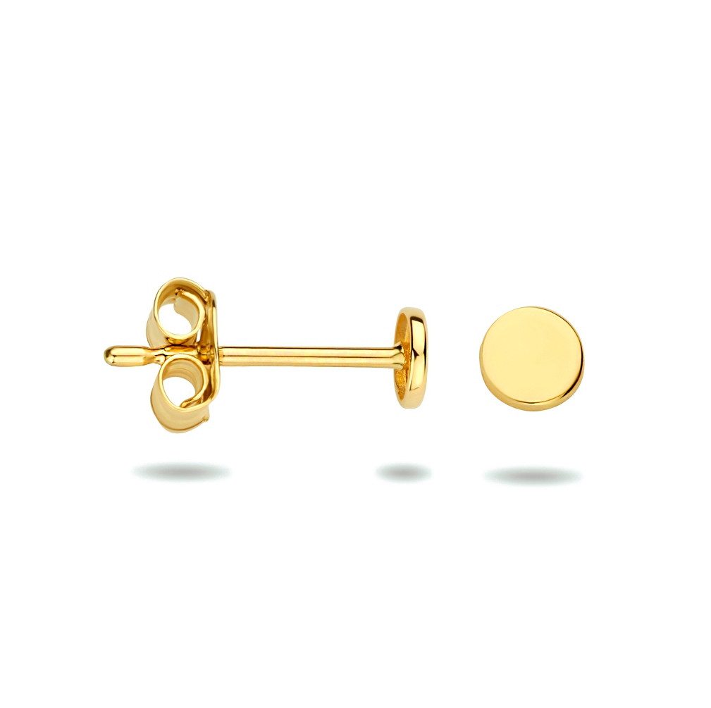 NICEANDnoble Paar Ohrstecker 585er Gelbgold Ohrstecker kleines Plättchen günstig online kaufen