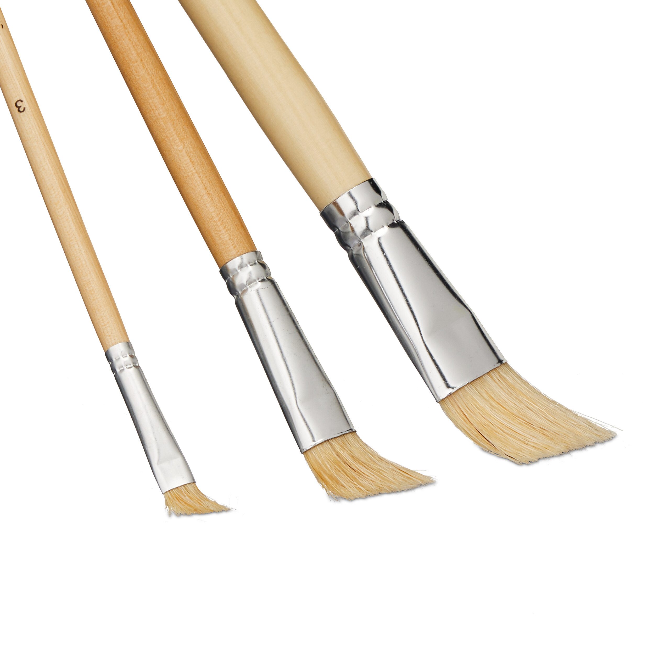 relaxdays Malpinsel Borstenpinsel 20-teiliges Set, (20-teiliges Set, 20 St)