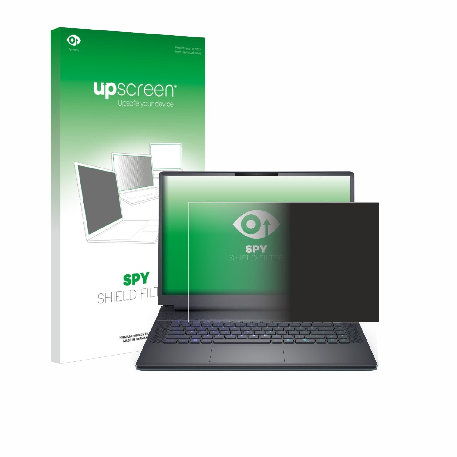 upscreen Displayschutzfolie Blickschutzfilter für Dell Alienware 16 Area-51, Anti-Spy Privacy Filter Sichtschutz Blickschutzfilter Blaulicht-Schutz
