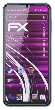atFoliX Schutzfolie Panzerglasfolie für Samsung Galaxy F23, Ultradünn und superhart