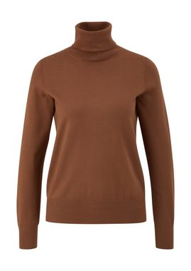 s.Oliver Strickpullover Rollkragenpullover aus Viskosemix