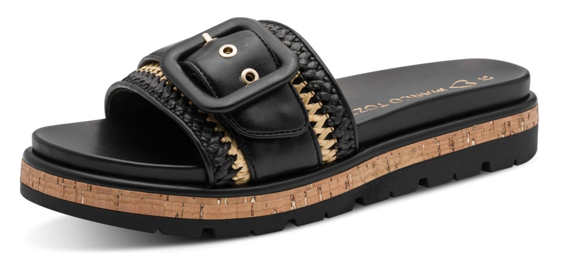 MARCO TOZZI 2-27417-46 098 Black Comb Sandale