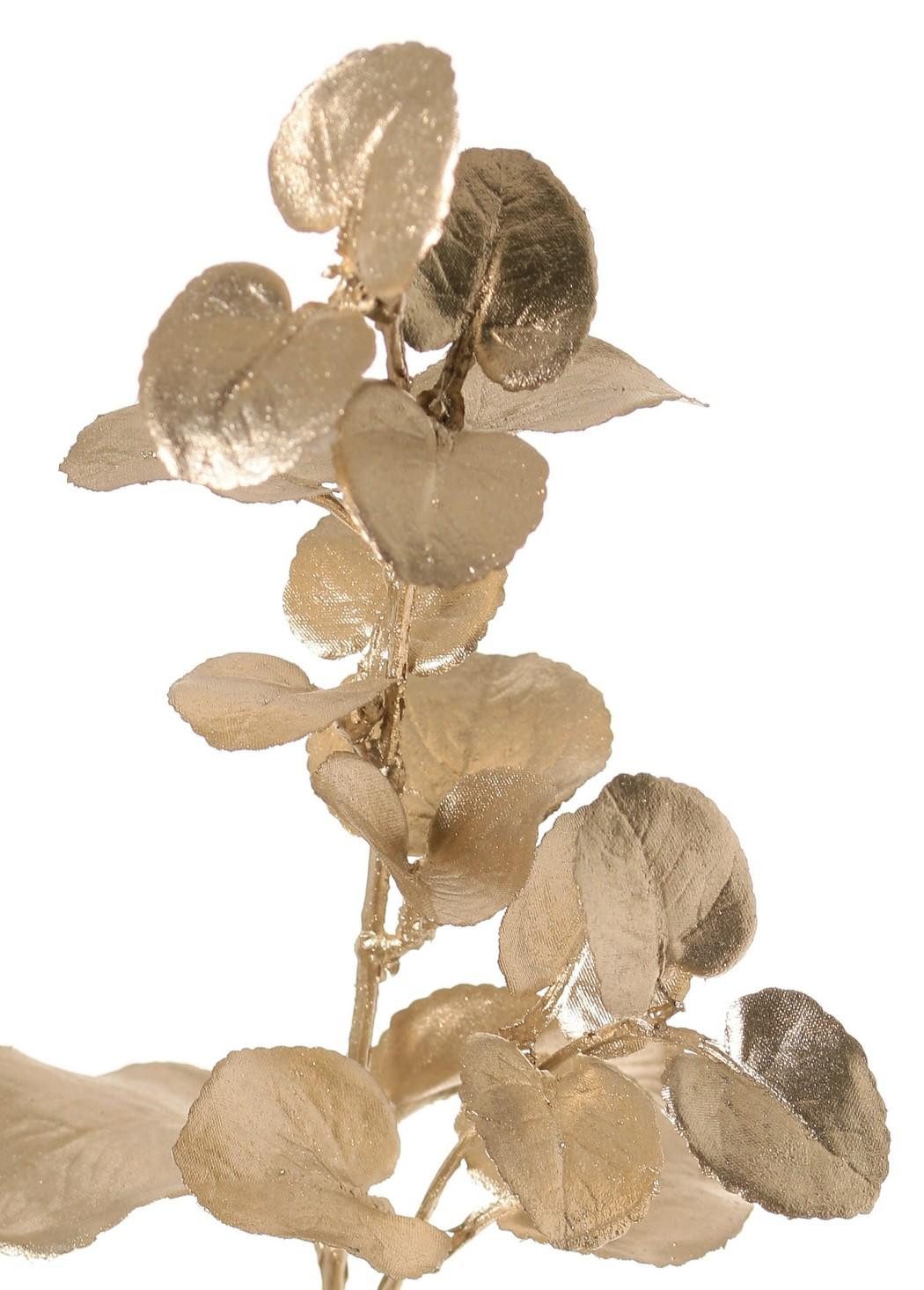 Kunstzweig Kunst Zweig Eukalyptus MALFHY, metallic-Silber-Gold, 75cm Eukalyptus, artplants