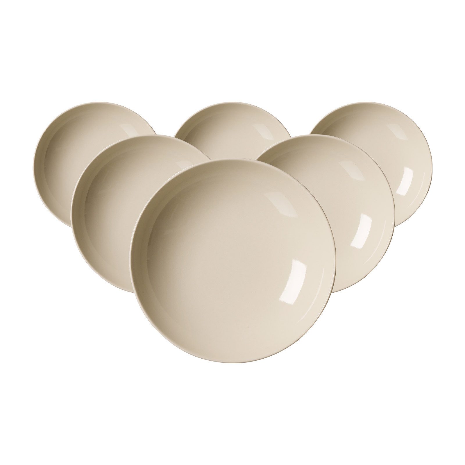 Ritzenhoff & Breker Suppenteller Cecina Suppenteller ø 21 cm 6er Set, (6 St)