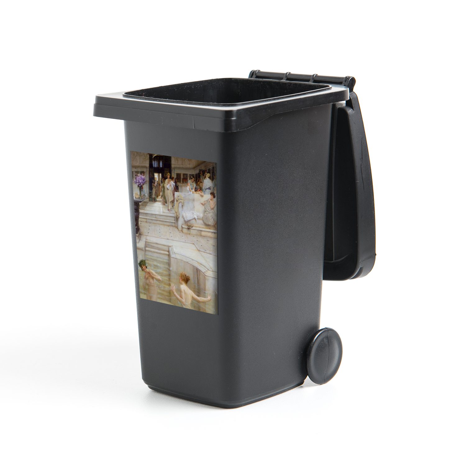 MuchoWow Wandsticker Ein beliebter Brauch - Lawrence Alma Tadema (1 St), Mülleimer-aufkleber, Mülltonne, Sticker, Container, Abfalbehälter