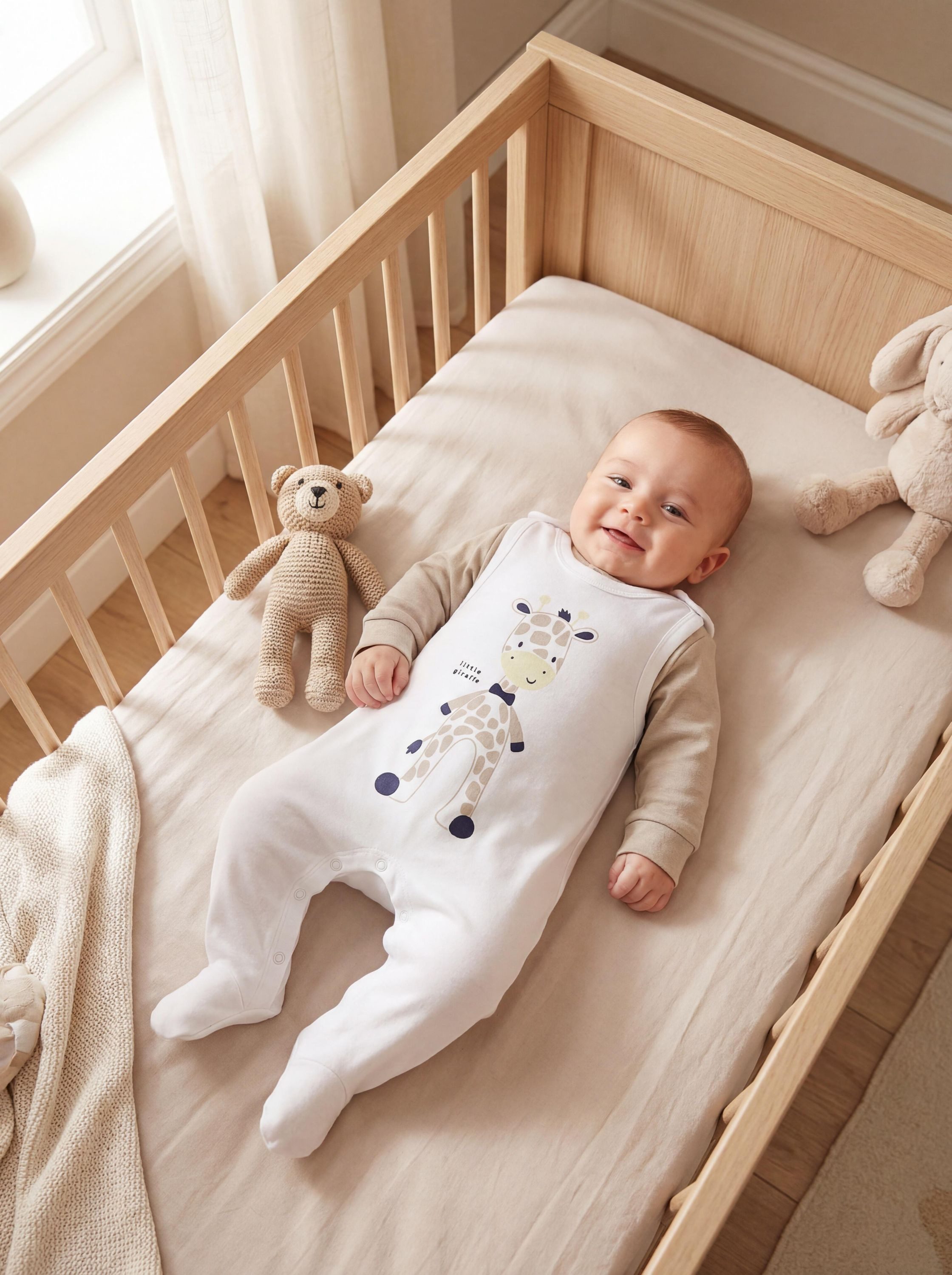 TupTam Strampler TupTam Baby Mädchen Jungen Strampler mit Langarmshirt Aufdruck Spruch