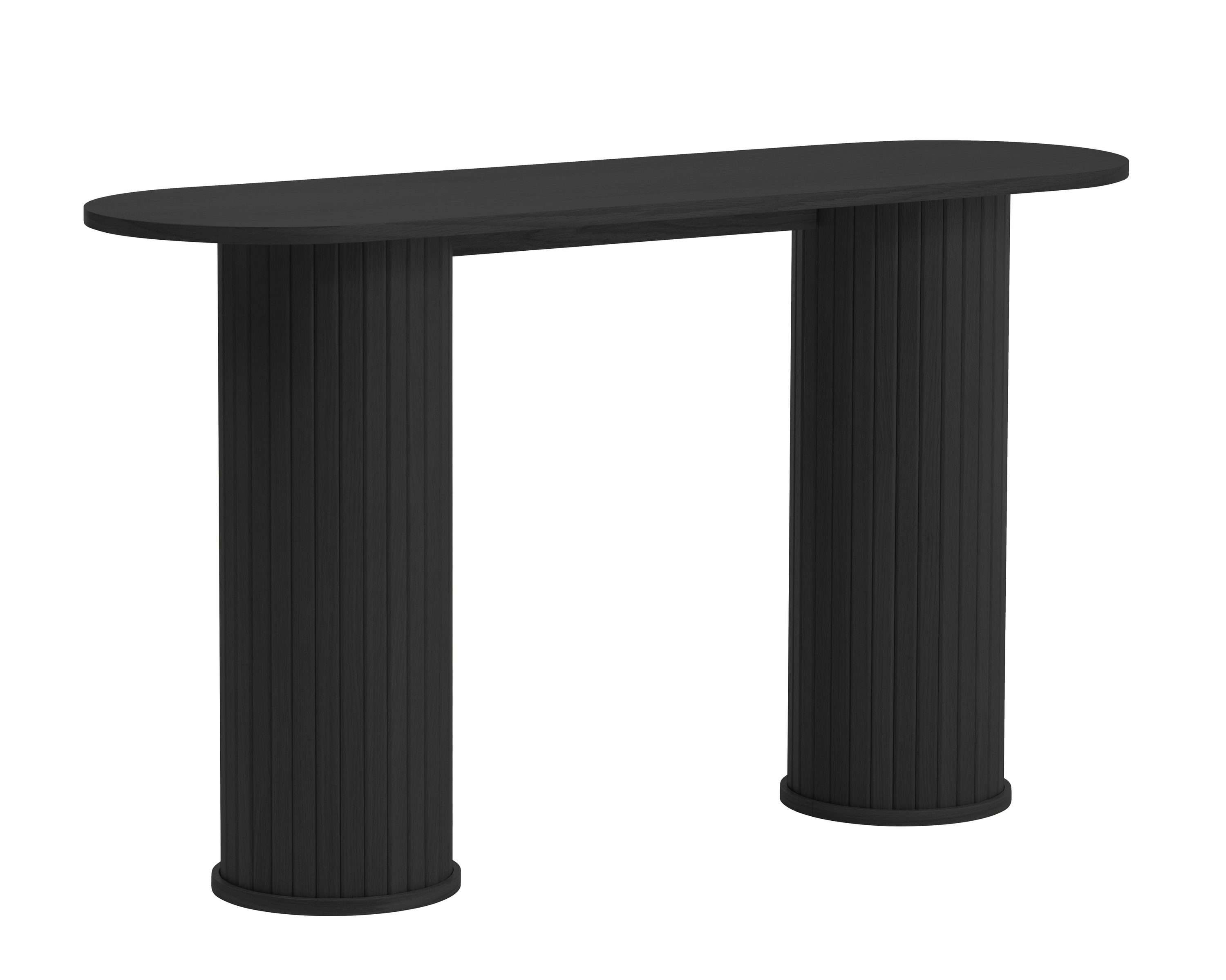 freiraum Konsolentisch NOLA, in Eiche schwarz, MDF furniert - 130x75x40cm ( günstig online kaufen