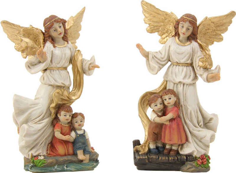 dekoprojekt Dekofigur Heiligenfigur Schutzengel 2-teilig 7,6 cm