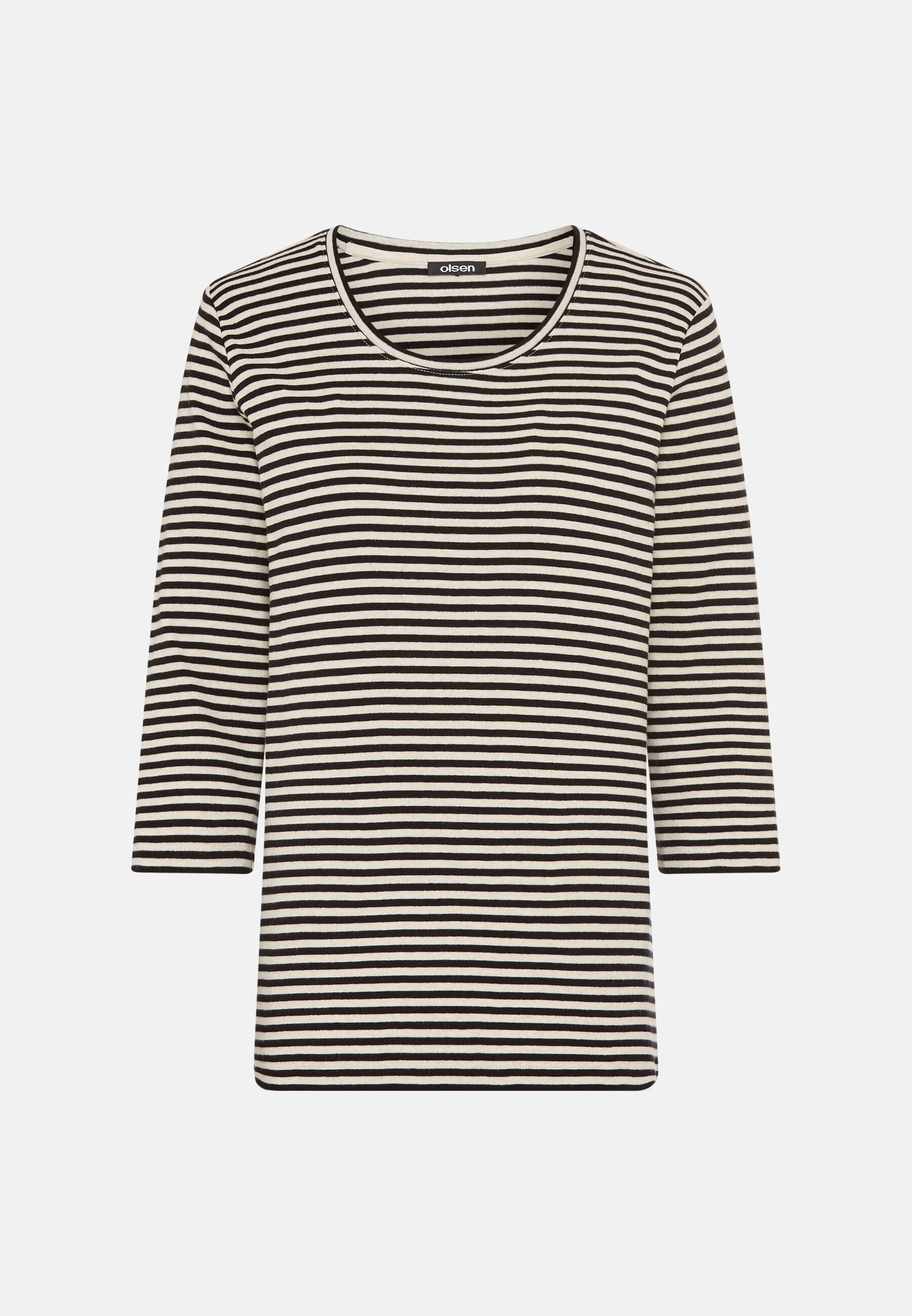 Olsen T-Shirt Shirt mit Sailor Stripes