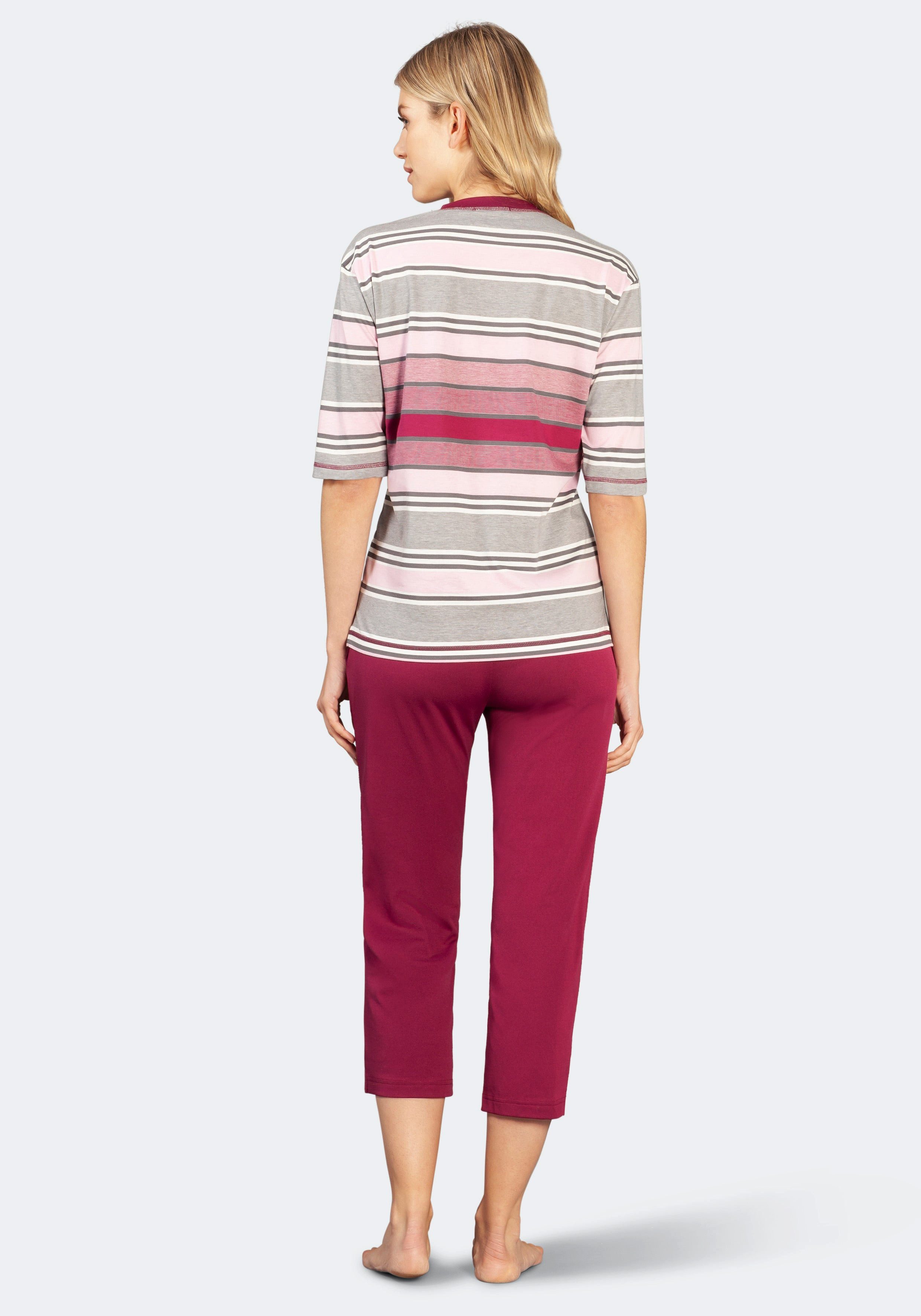 Hajo Schlafanzug 7/8 Schlafanzug, Klima-Komfort