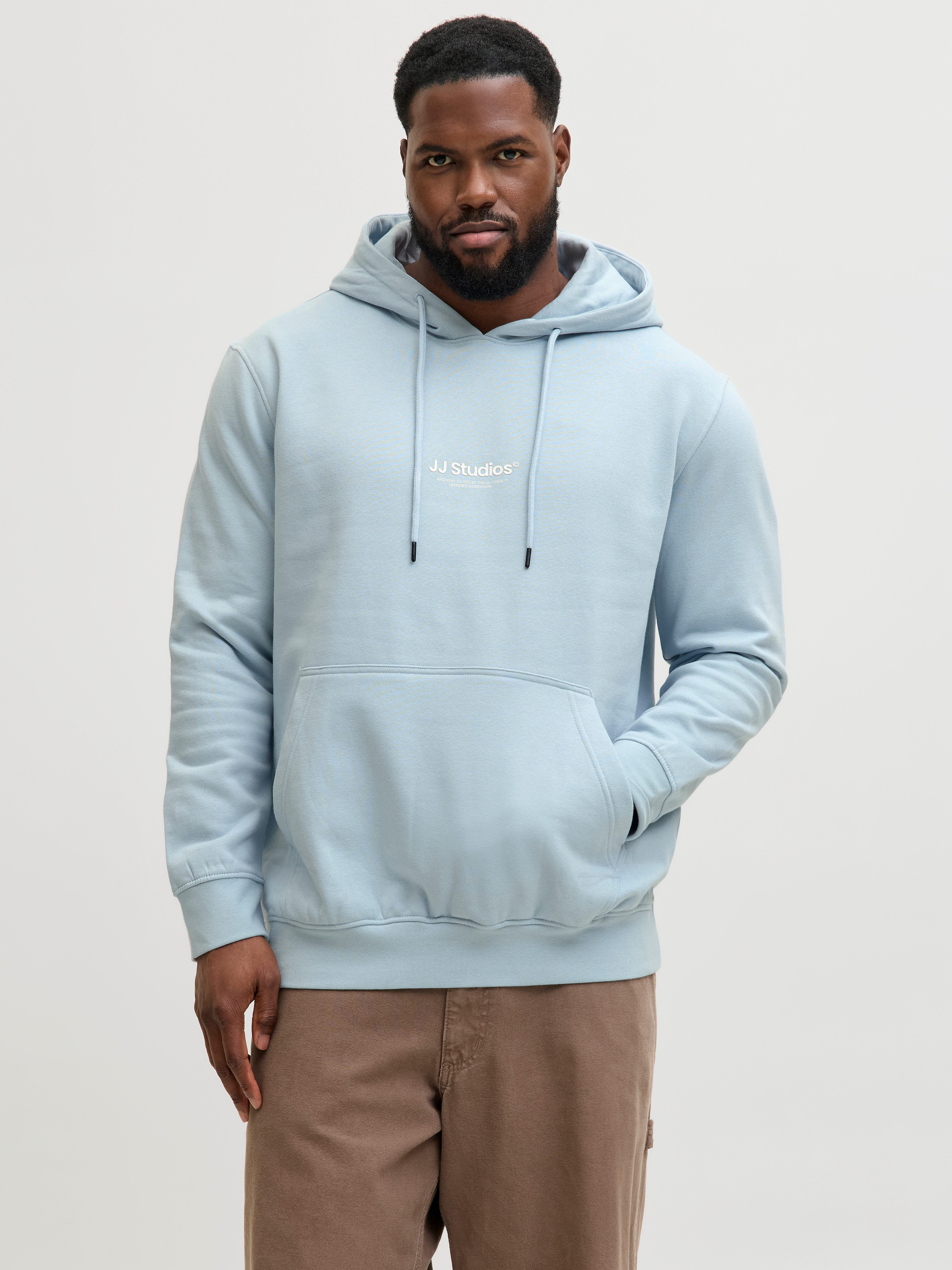 Jack & Jones PlusSize Kapuzensweatshirt JJESOHO SWEAT HOOD NOOS PLS mit Logobranding