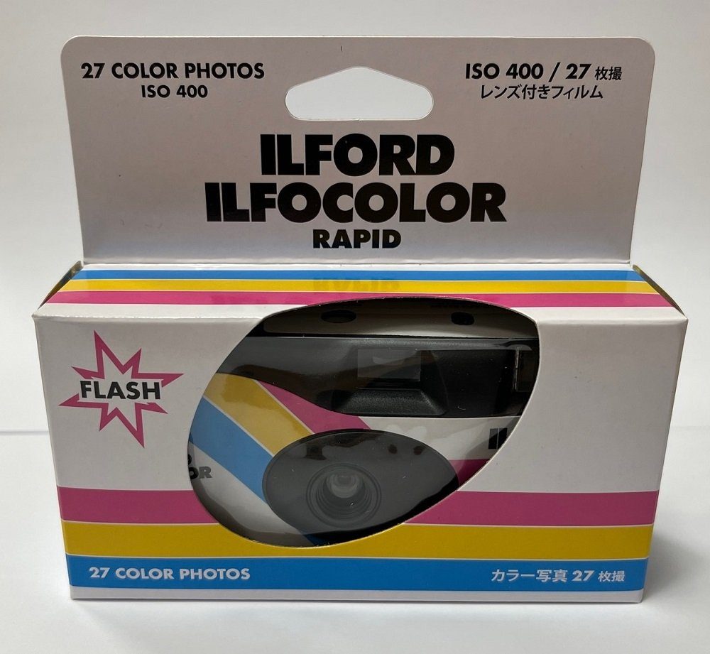 Ilford 1x Ilford Ilfocolor Rapid 400/27 Einwegkamera weiß Einwegkamera
