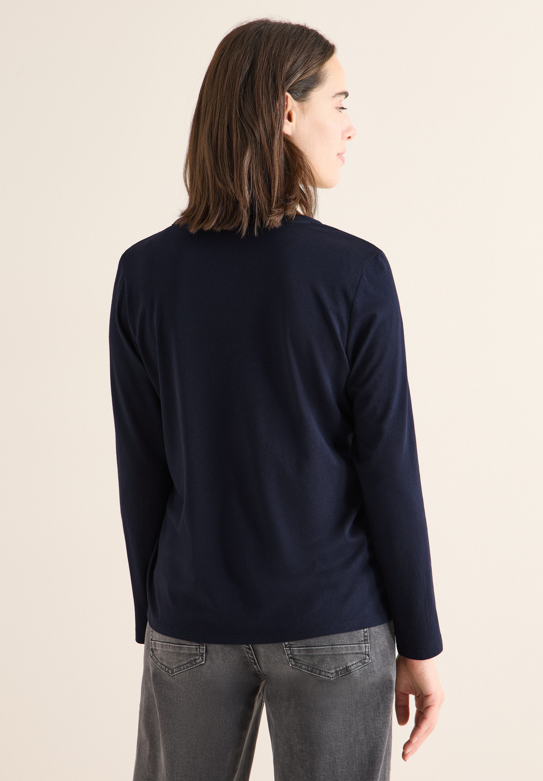 CECIL Langarmshirt im soften Baumwoll-Mix günstig online kaufen