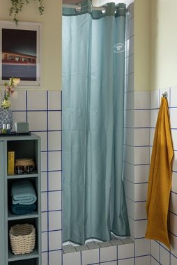 TOM TAILOR HOME Duschvorhang Sage Badewanne Dusche Breite 180 cm (1-tlg., 1x Duschvorhang), Anti-Schimmel, Antibakteriell, Wasserabweisend, Waschbar