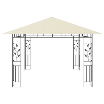 vidaXL Partyzelt Pavillon mit Moskitonetz 4x3x2,73 m Creme 180 g/m²