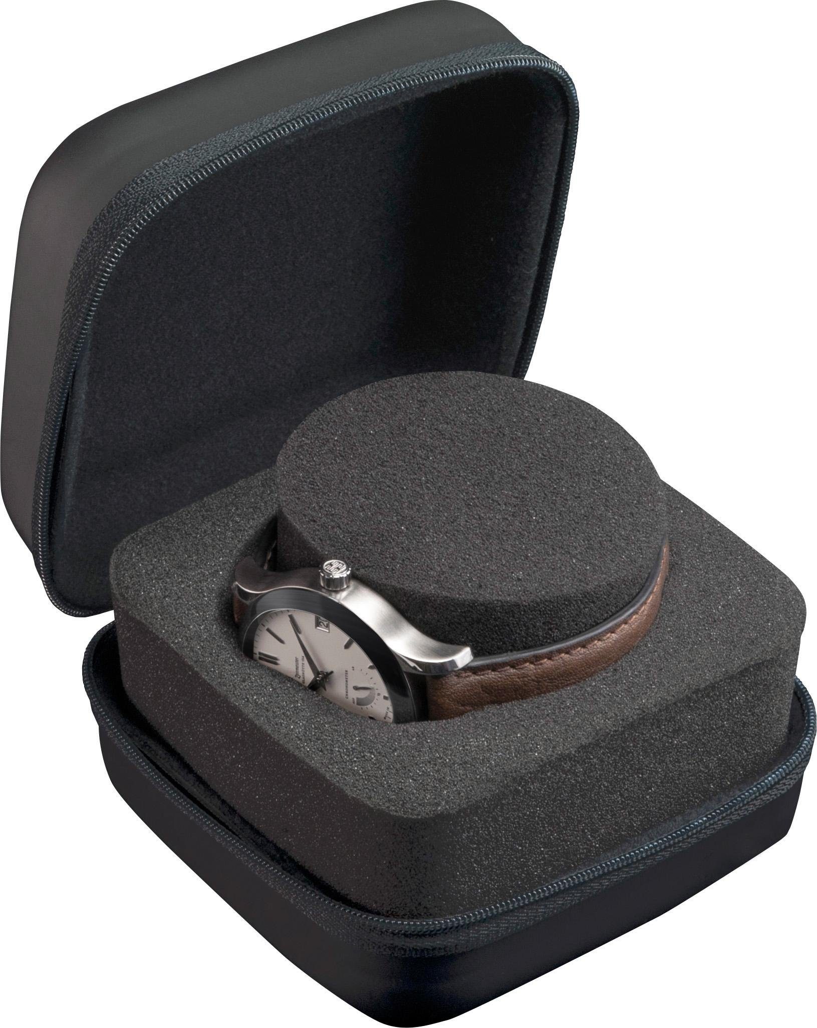 Boxy Uhrenetui 324185, Uhrenaufbewahrung, Reiseetui für Uhren, Ø Uhr max. 55 mm