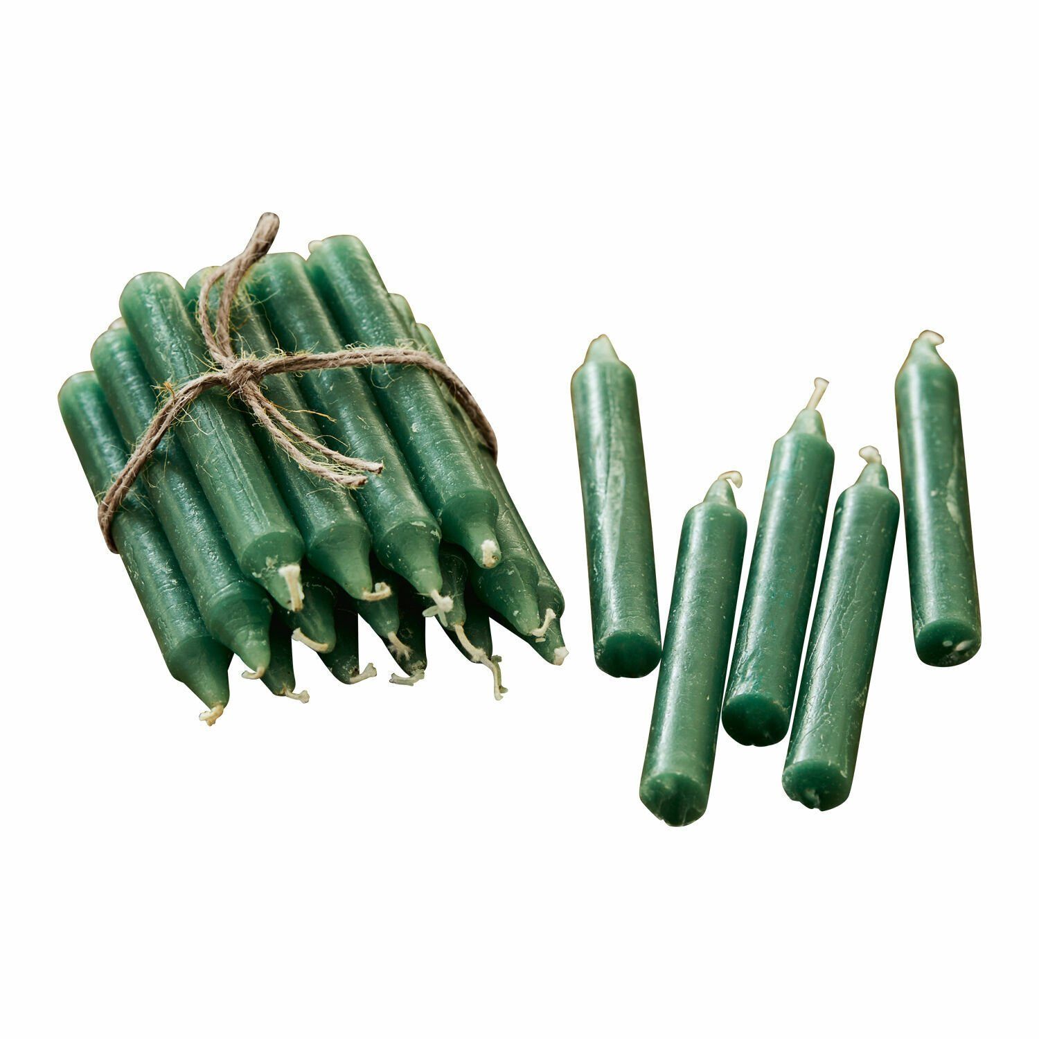 Mirabeau Stumpenkerze Kerze 20er Set Noufa grün (20er Set, 20er Set), none günstig online kaufen