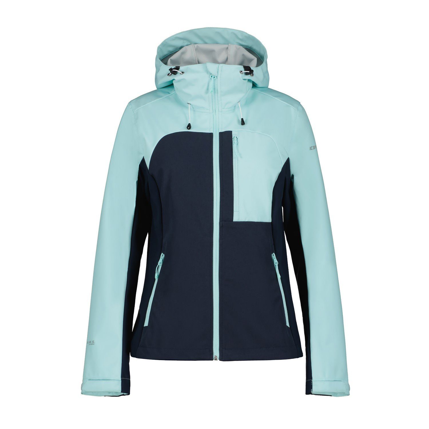 Icepeak Softshelljacke Broadus für Damen leicht und Wasserabweisend Türkis