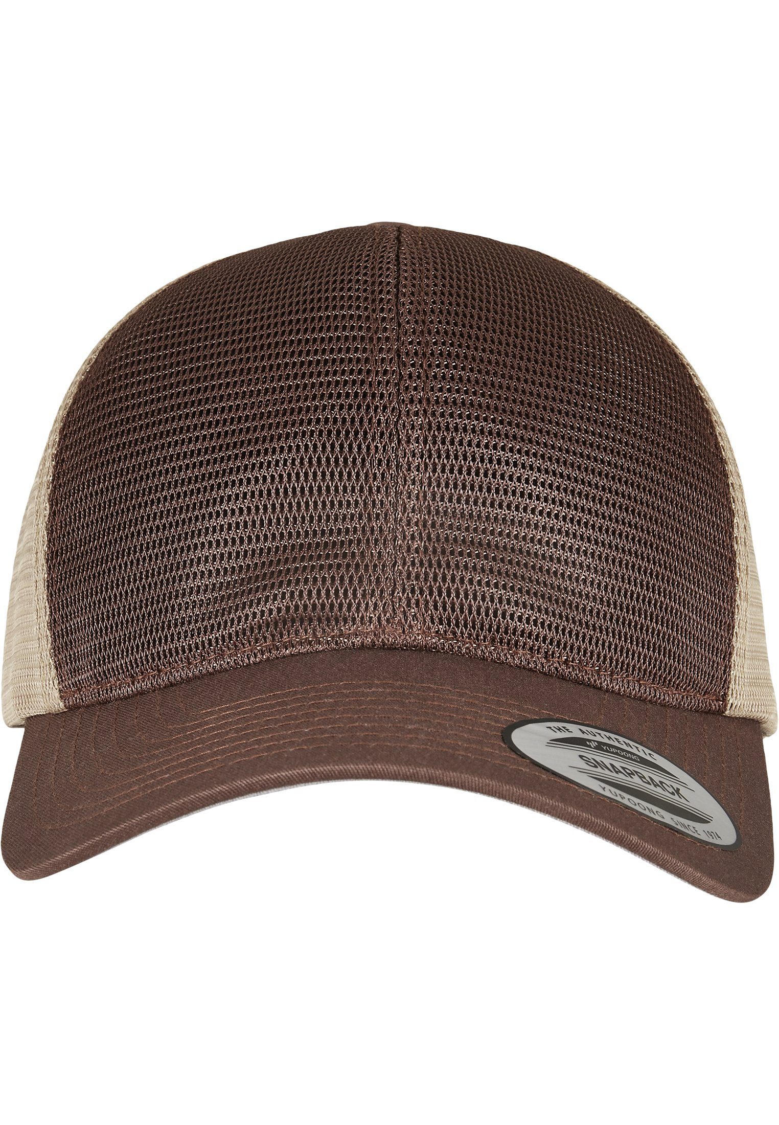 2-Tone brown/khaki 360° Cap Cap Flexfit Flex Omnimesh Accessoires