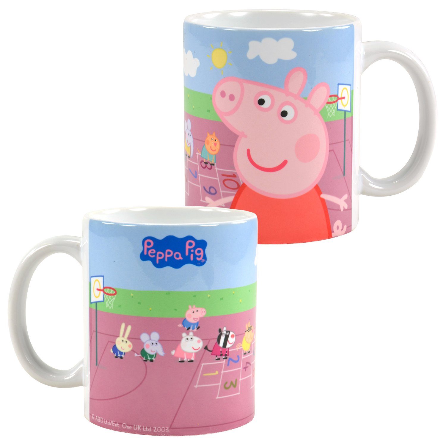United Labels® Tasse Peppa Wutz - Sportplatz - Mug, Keramik