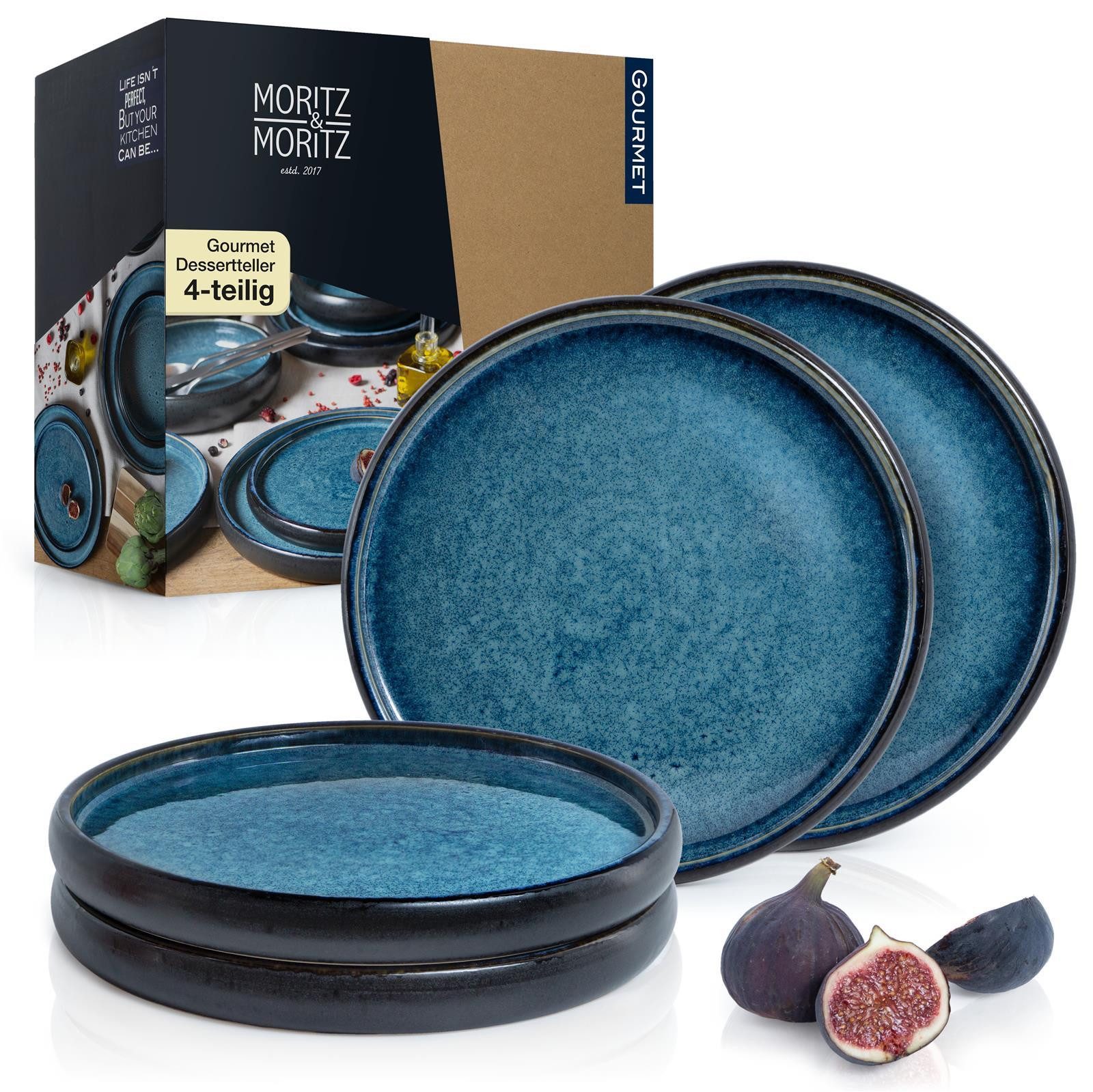 Dessertteller SOLID 4x Dessertteller Blau