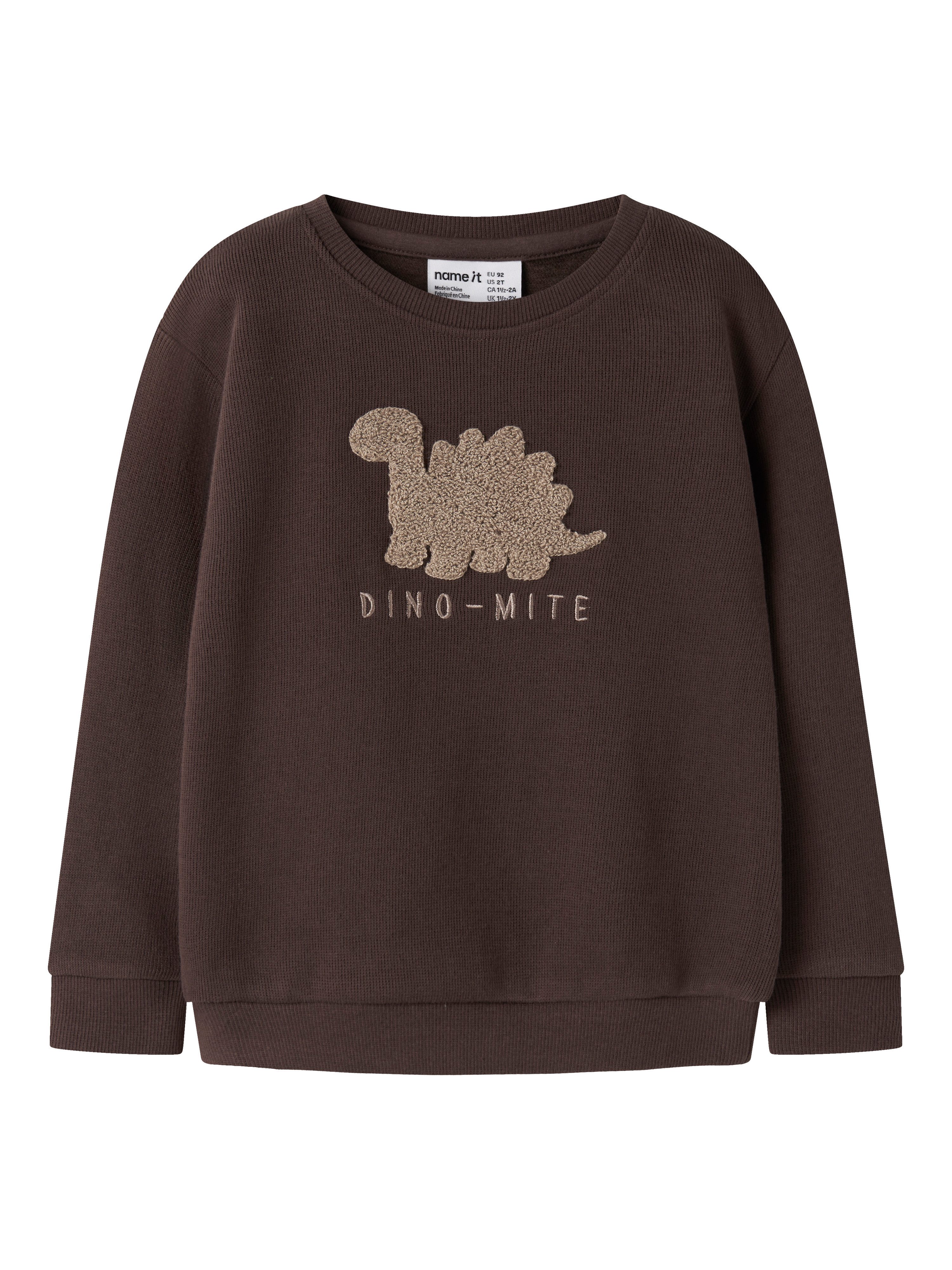 Name It Sweatshirt NMMOBEAR NREG SWEAT UNB mit hochwertiger 3D-Stickerei
