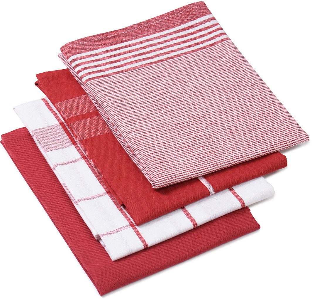 Gözze Geschirrtuch Geschirrtücher, Des. 60057, (Set, 4-tlg), kariert, gestr günstig online kaufen