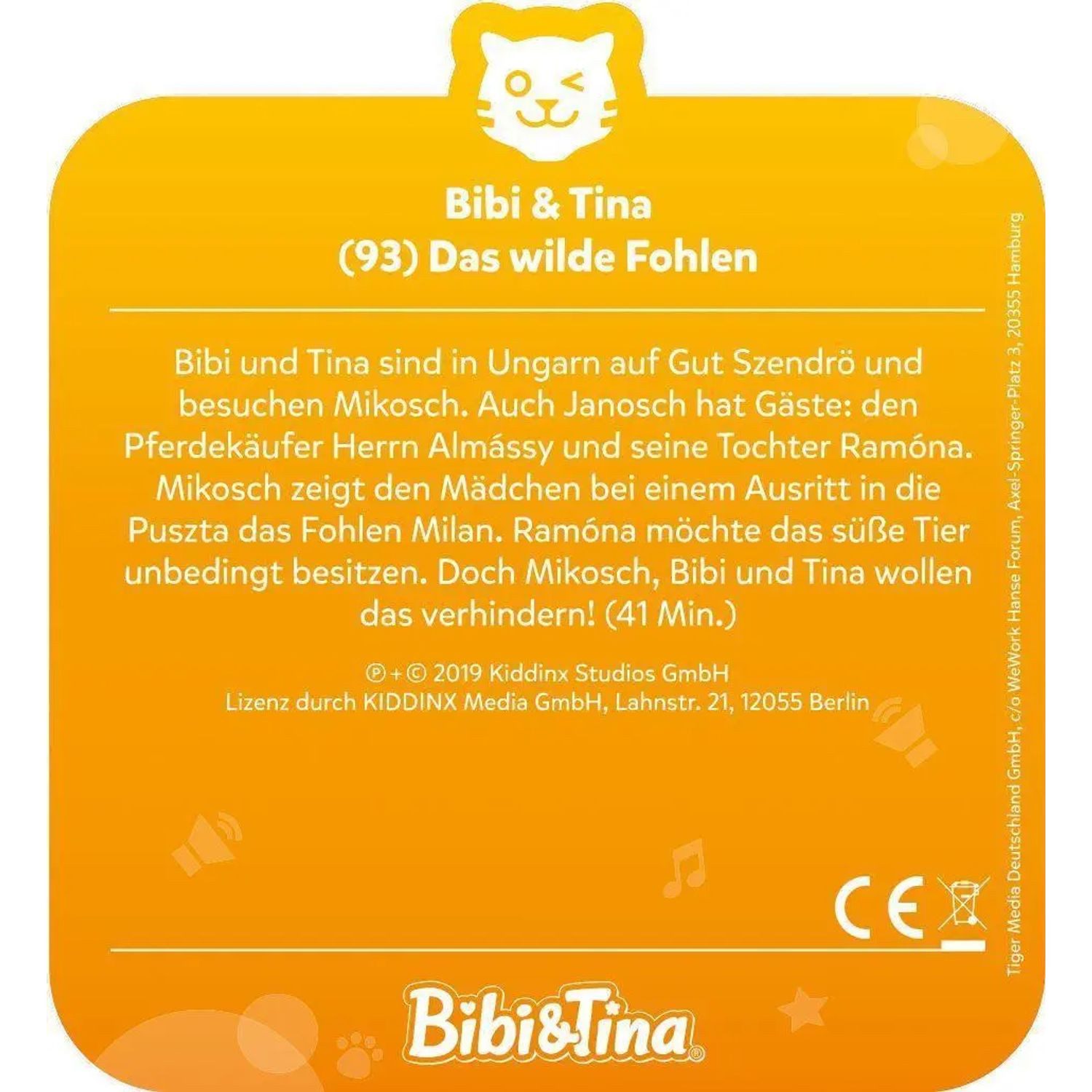 Tiger Media Deutschland GmbH Hörspiel tigercard - Bibi & Tina - Folge 93: Das wilde Fohlen