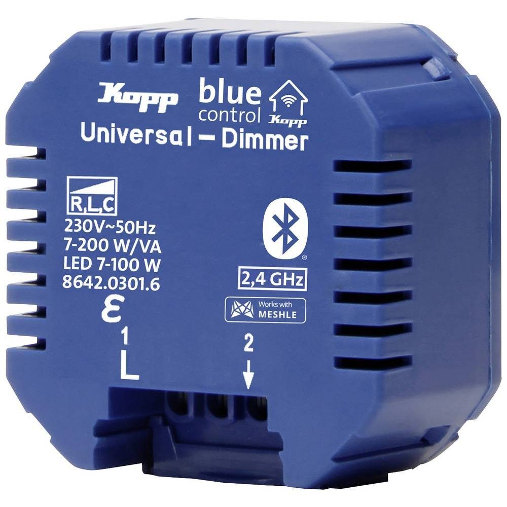 Kopp Blue-control Universal Dimmaktor, 1 Kanal, Smart-Home-Steuerelement