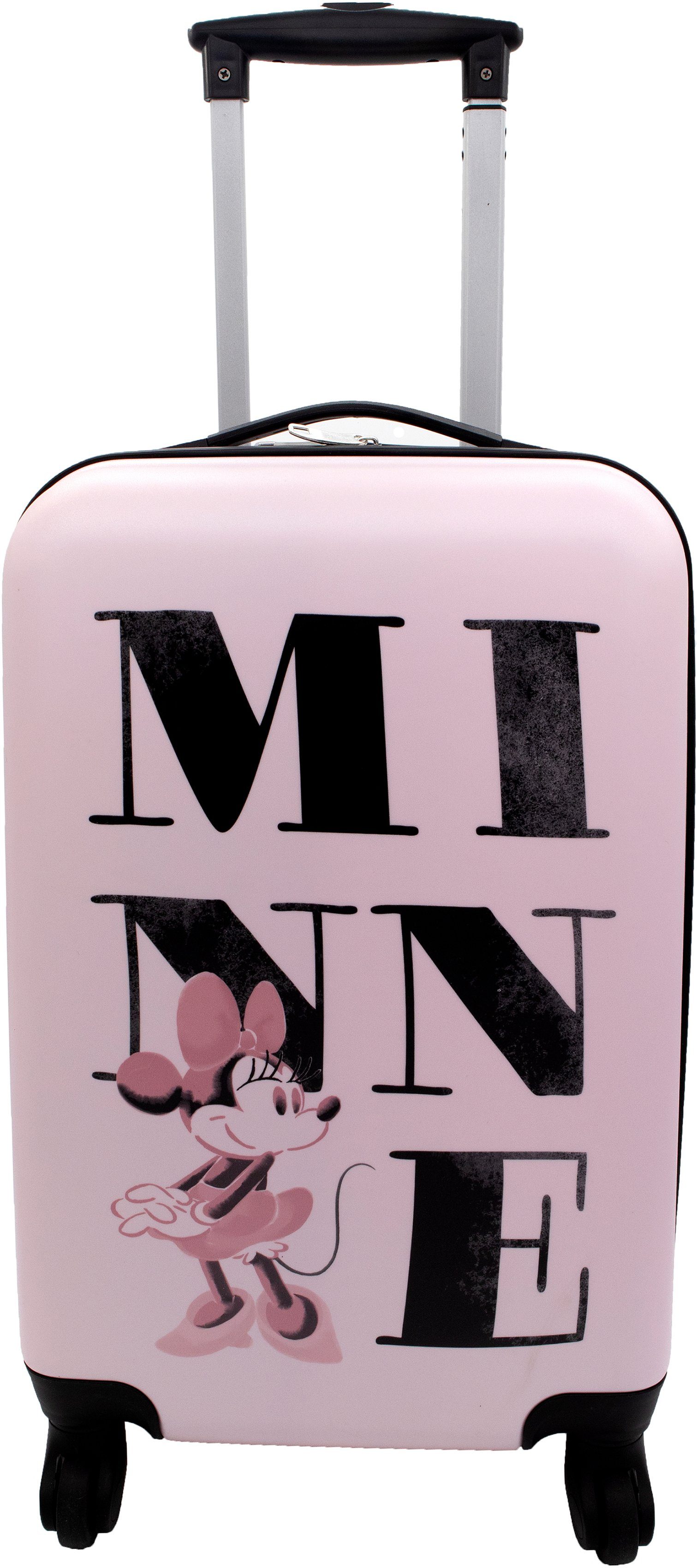 UNDERCOVER Hartschalen-Trolley Minnie Hartschalentrolley Mouse« Rollen, cm, 4 mit Mouse, mit 4 »Minnie 56 360°-Rollen TSA-Zahlenschloss