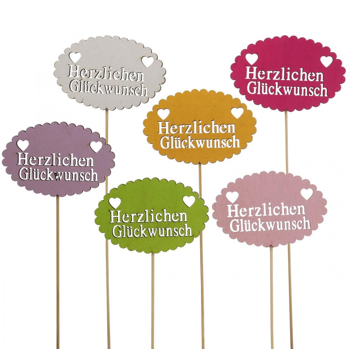 Viana Gartenstecker Blumenstecker Аксесуари для будинку Herzlichen Glückwunsch für Pflanzen und
