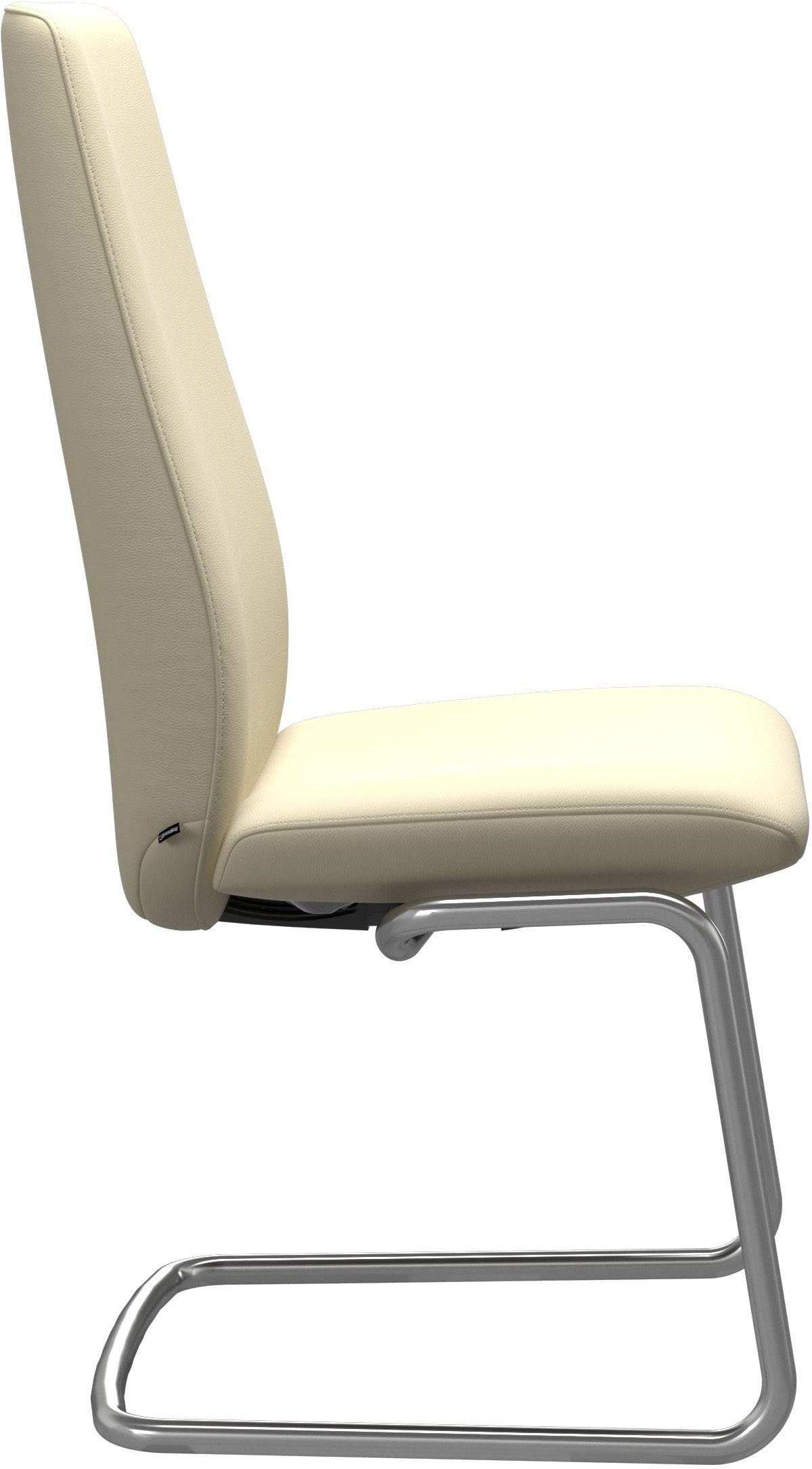 Stressless® Polsterstuhl Laurel, High in Beinen Chrom Back, mit aus Größe Stahl glänzend L