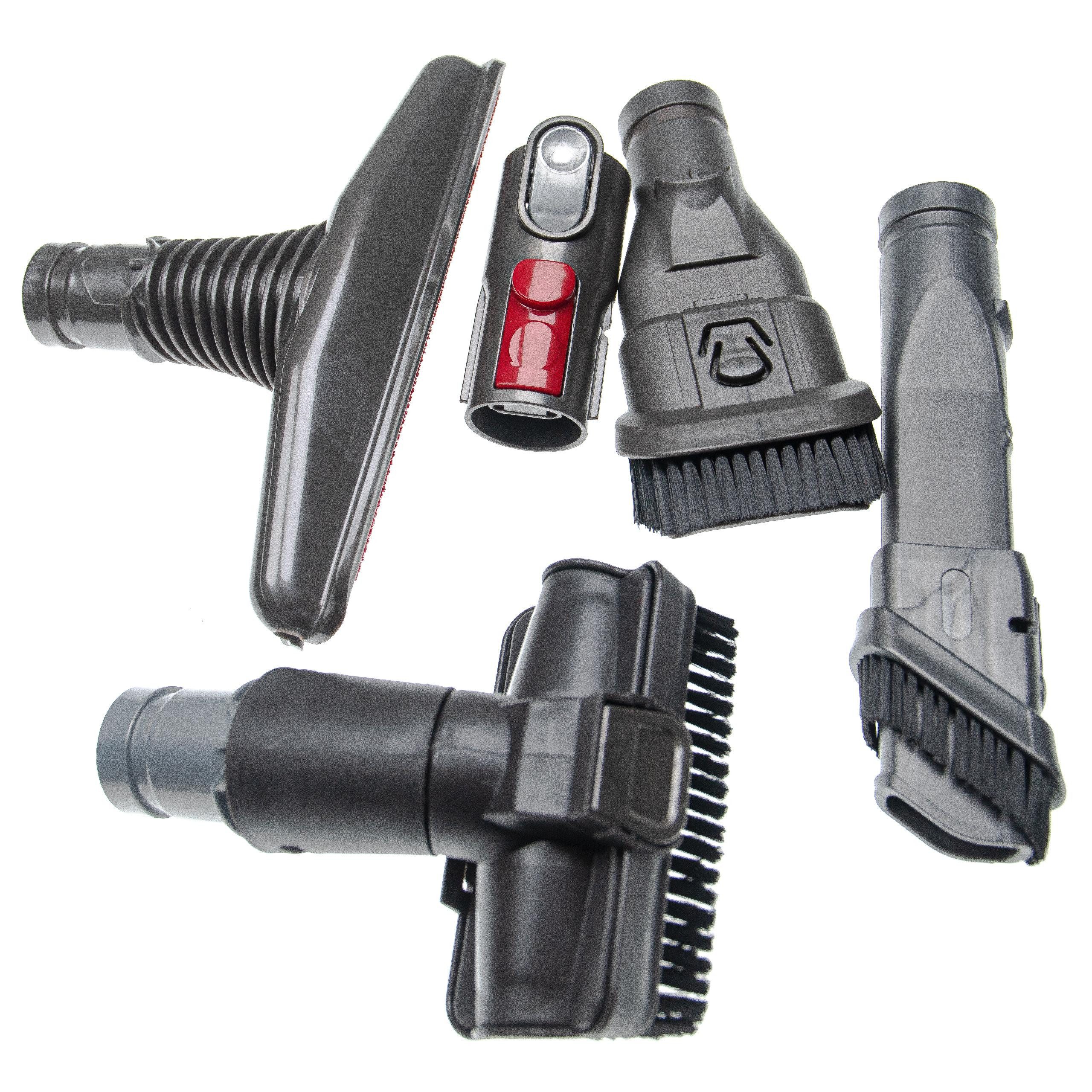 vhbw Bodendüse passend für Dyson V11 Advanced, V12 Detect Slim Absolute Staubsauger, 5-teiliges Aufsatz-Set für Ihren Staubsauger, Bodenstaubsauger – Bild 2 von 5