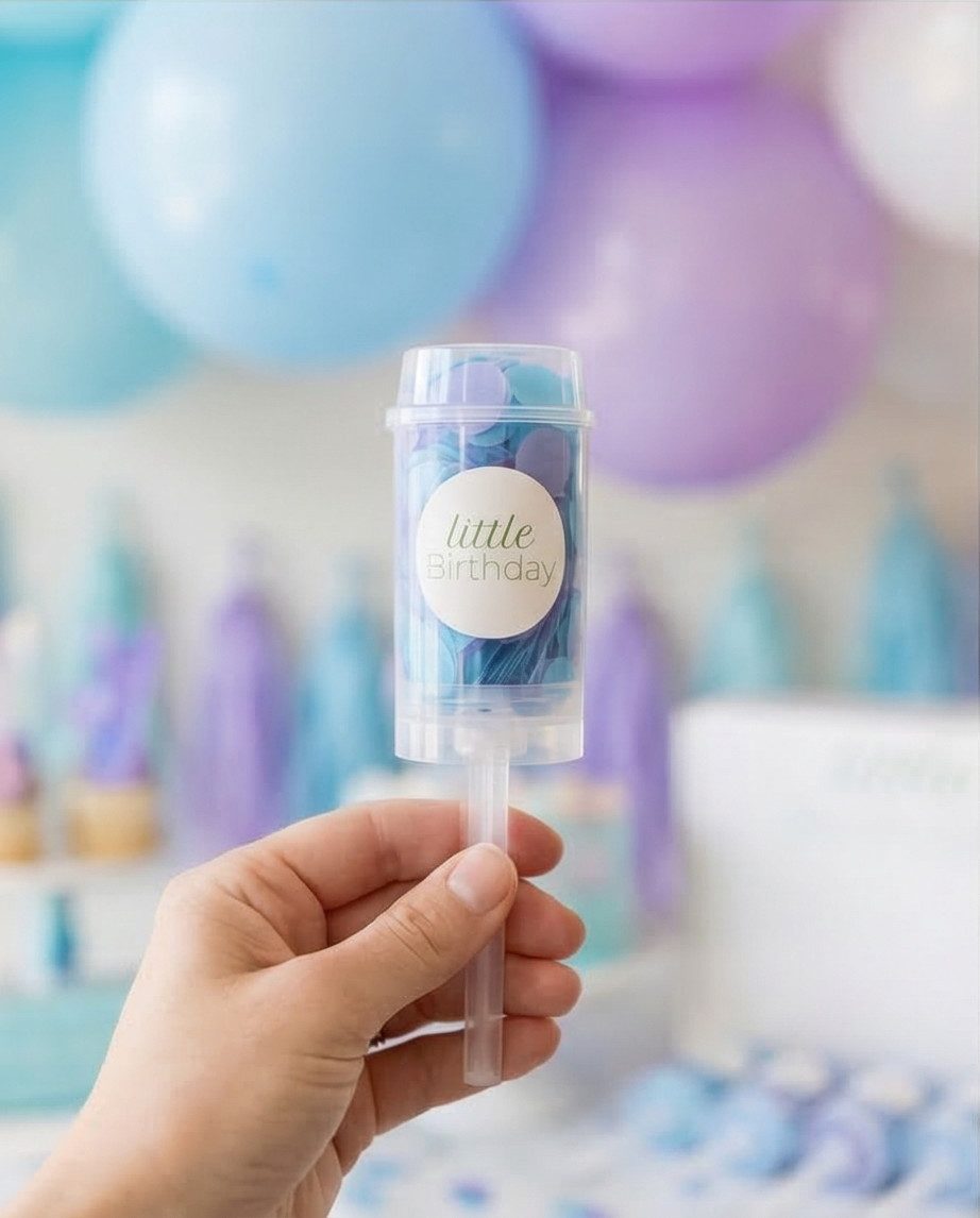 little Birthday Konfetti Puh Pop Konfetti Feuerwerk, blau