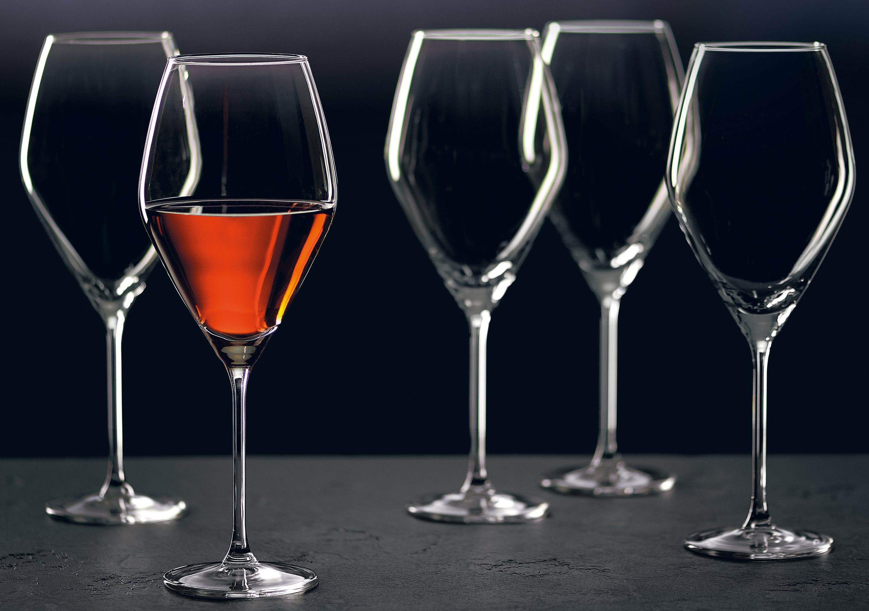 Ritzenhoff & Breker Rotweinglas Salsa, 6-tlg., Glas, (Burgunderglas), robust und kristallklar, 6-teilig