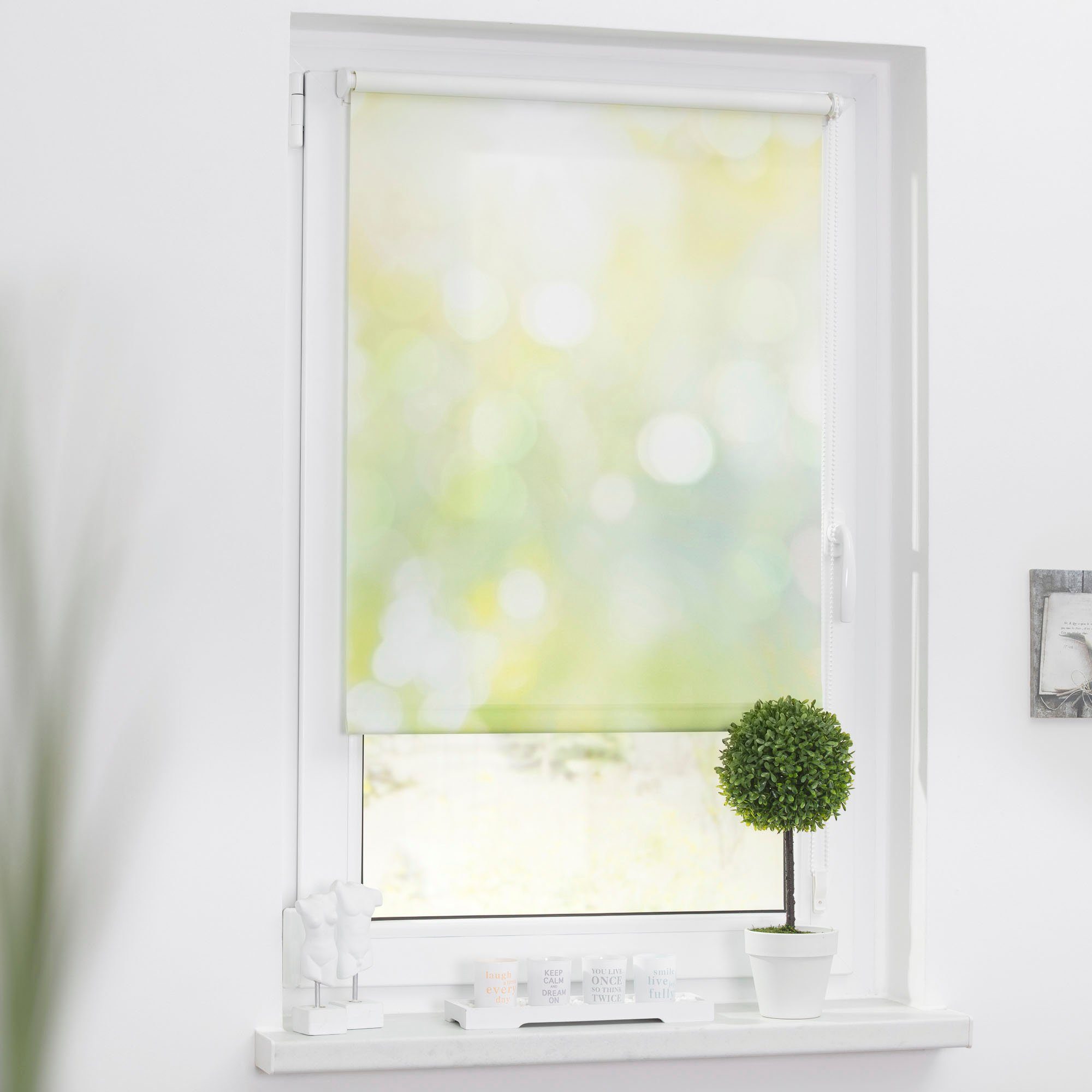 Seitenzugrollo Klemmfix Motiv Lichtspiel, LICHTBLICK ORIGINAL, günstig online kaufen