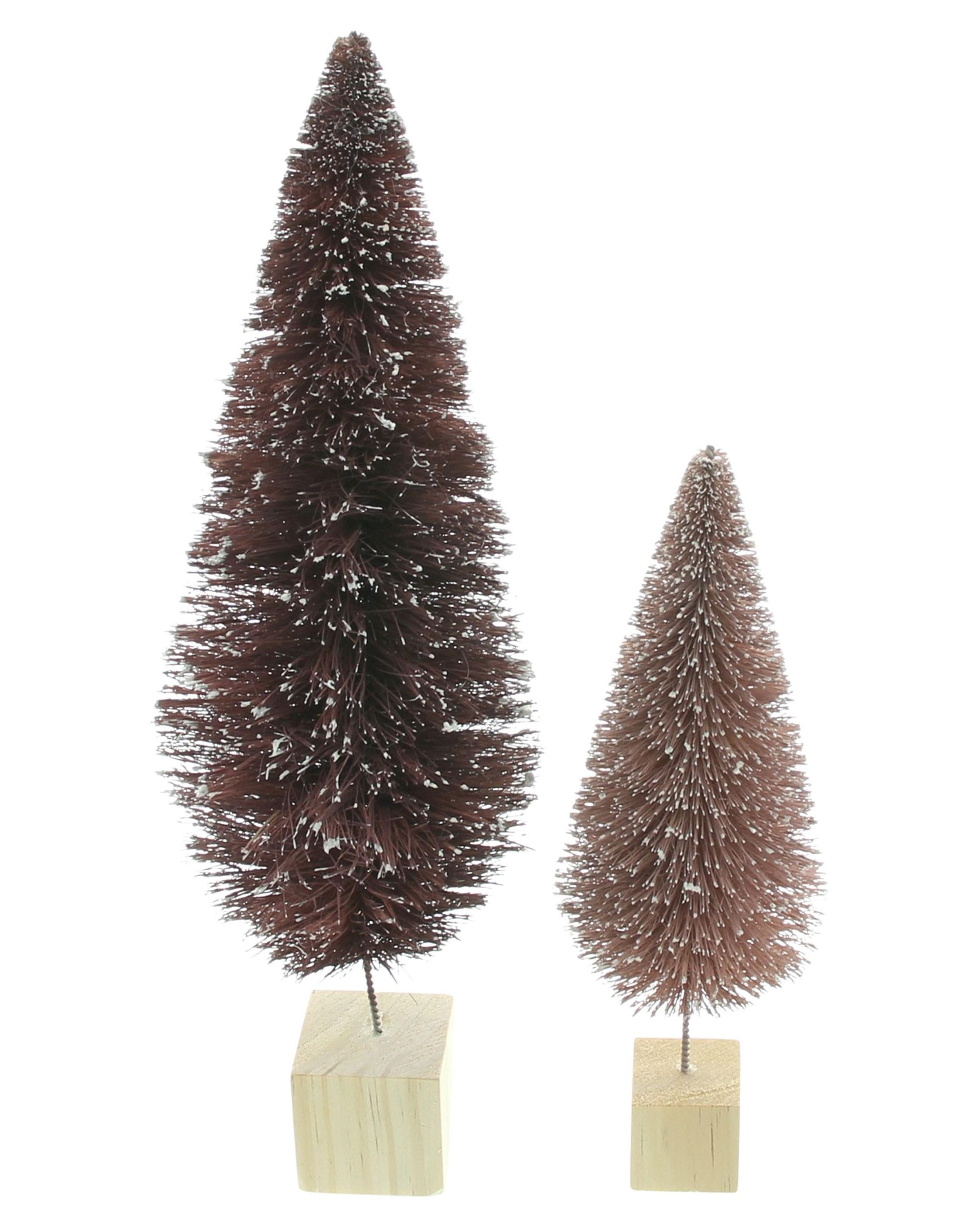 Weihnachtsfigur Tanne "Wintertraum", 2er Set