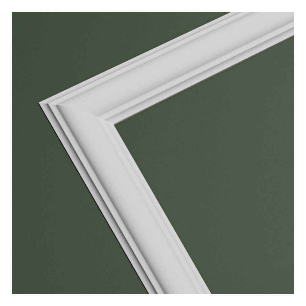 Hexim Stuckleiste RM16-D 140x60 cm, D - 140 x 60 cm, Wandrahmen Sets HDPS weiß - Auswahl an Größen für Wand, Decke, Bilder & Spiegel - Für elegante Kassettenoptik und dekorative Wandgestaltung (RM16-D 140X60CM). € 35,11