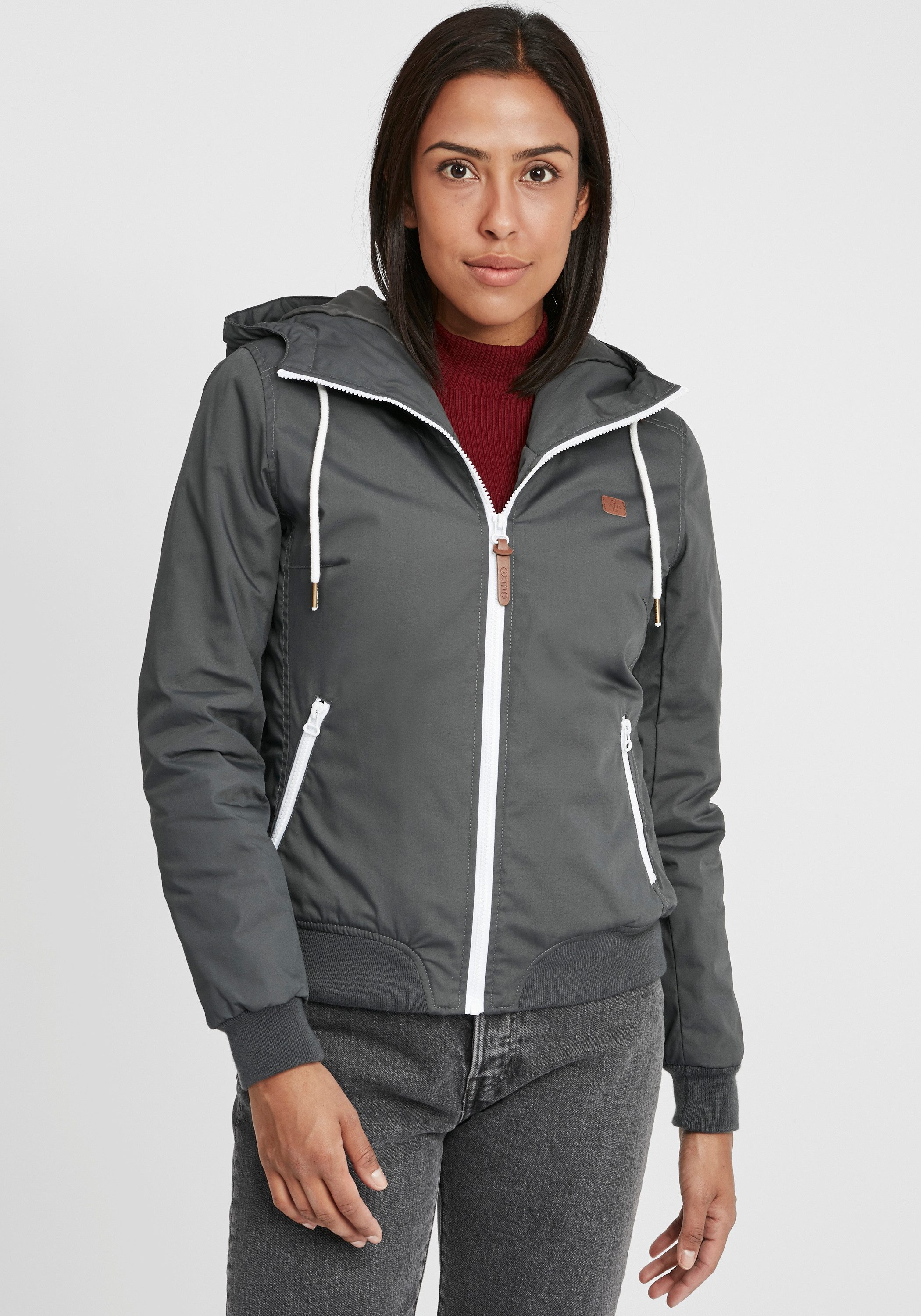 OXMO Kurzjacke OXTila Übergangsjacke mit kontrastfarbenem günstig online kaufen